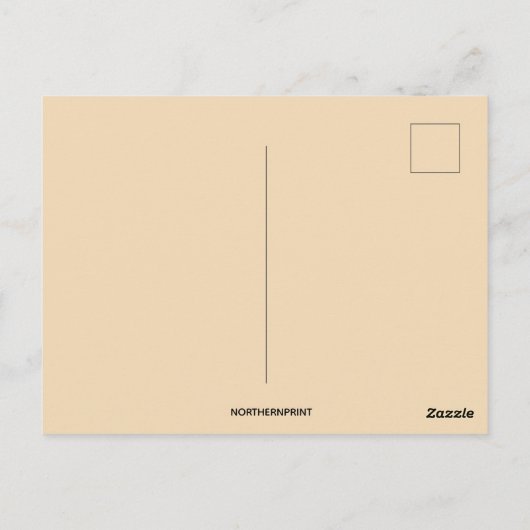 Vintager Engel mit Harfe Postkarte (Rückseite)