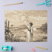 Vintager Engel Seidenpapier (Basteln)