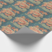 Vintager Engel und Baby Geschenkpapier (Ecke)