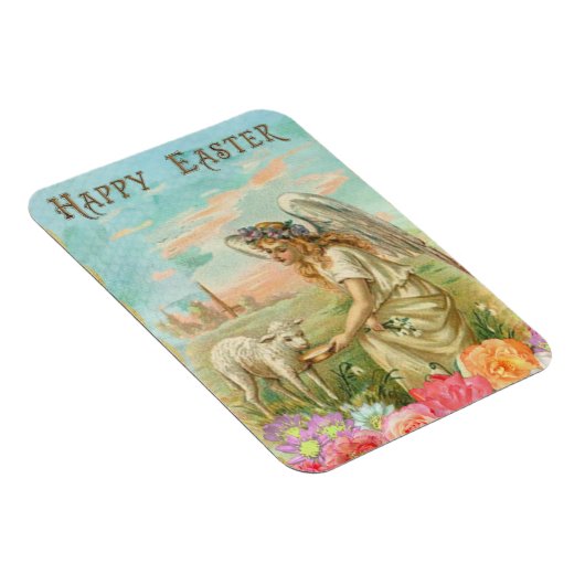 Vintager Engel und Lamm Magnet (Rechte Seite)