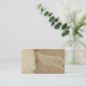 Vintager Engel wings braune Geschäftskarten des Visitenkarte (Stehend Vorderseite)