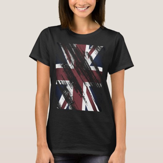 Vintager England-Flaggen-T - Shirt (Vorderseite)