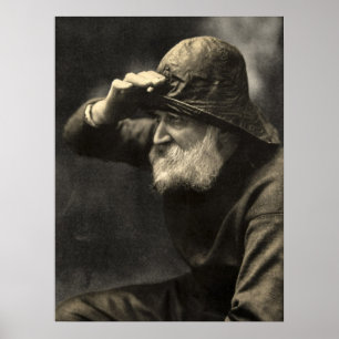 Vintager englischer Fischer-antiker nautischbart Poster