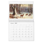 Vintager englischer Kalender der Land-Szenen-2018 (Jan 2027)
