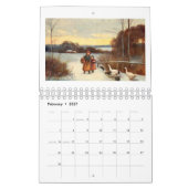 Vintager englischer Kalender der Land-Szenen-2018 (Feb 2027)
