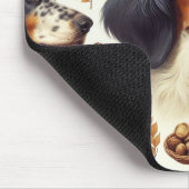 Vintager englischer Setter nahtlos Mousepad (Ecke)