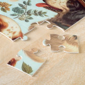 Vintager englischer Setter nahtlos Puzzle (Seite)