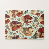 Vintager englischer Setter nahtlos Puzzle (Horizontal)