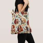 Vintager englischer Setter nahtlos Tasche (Von Nahem)