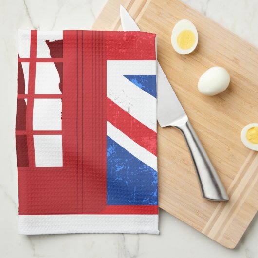 Vintager englischer Telefon-Stand Handtuch (Viertel Falte)