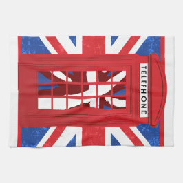 Vintager englischer Telefon-Stand Handtuch