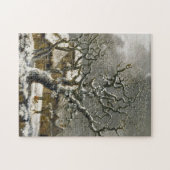 Vintager englischer Winter Landschaftsdruck Puzzle (Horizontal)