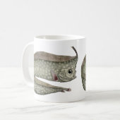 Vintager, entkörnter Orangenfisch, Meeresaquatisch Kaffeetasse (Vorderseite Links)