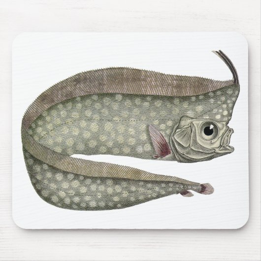 Vintager, entkörnter Orangenfisch, Meeresaquatisch Mousepad (Vorne)
