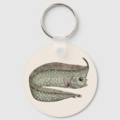 Vintager, entkörnter Orangenfisch, Meeresaquatisch Schlüsselanhänger (Rückseite)