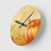 Vintager Entwurf Apples Runde Wanduhr (Winkel)