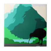 Vintager Entwurf Neuseelands Fliese (Vorderseite)