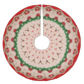 Vintager Entwurf Polyester Weihnachtsbaumdecke (Vorderseite)