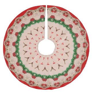 Vintager Entwurf Polyester Weihnachtsbaumdecke