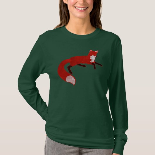 Vintager Entwurfs-T - Shirt Fox (Vorderseite)