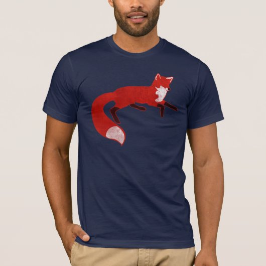 Vintager Entwurfs-T - Shirt Fox (Vorderseite)