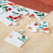 Vintager entzückender niedlicher Mutterfuchswolf Puzzle (Seite)