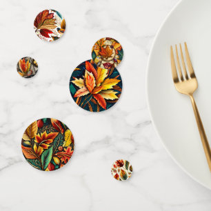 Vintager Erntedank Confetti: Rich Jewel Toned Au Konfetti