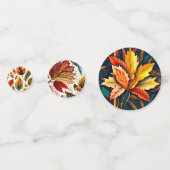 Vintager Erntedank Confetti: Rich Jewel Toned Au Konfetti (Vorderseiten)