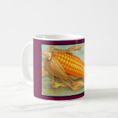 Vintager Erntedank Corn Husk Kaffeetasse (Vorderseite Links)