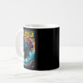 Vintager Erntedank Day Gobblezilla Türkei Kaffeetasse (Vorderseite Links)