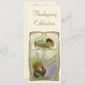 Vintager Erntedank Einladung (Vorne/Hinten)