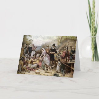 Vintager Erntedank Feiertagskarte