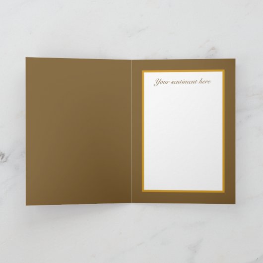 Vintager Erntedank Feiertagskarte (Innenseite)