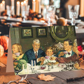 Vintager Erntedank Feiertagskarte