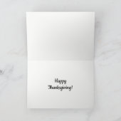 Vintager Erntedank. Feiertagskarte (Innenseite)