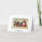 Vintager Erntedank Feiertagskarte (Rückseite)