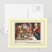 Vintager Erntedank Feiertagspostkarte (Vorne/Hinten)