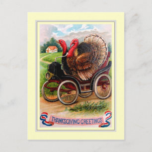 Vintager Erntedank Feiertagspostkarte