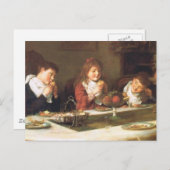 Vintager Erntedank Feiertagspostkarte (Vorne/Hinten)