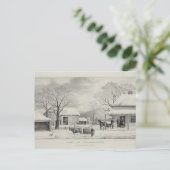 Vintager Erntedank Feiertagspostkarte (Stehend Vorderseite)