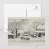 Vintager Erntedank Feiertagspostkarte (Vorne/Hinten)