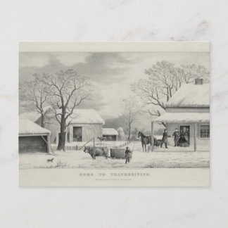 Vintager Erntedank Feiertagspostkarte