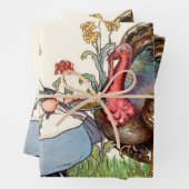 Vintager Erntedank Geschenkpapier Set (Beispiel)