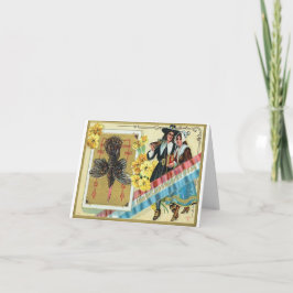 Vintager Erntedank Gruß Karte