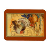 Vintager Erntedank Gruß Magnet (Horizontal)