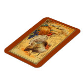 Vintager Erntedank Gruß Magnet (Linke Seite)