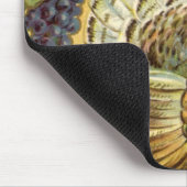 Vintager Erntedank Gruß mit der Türkei Mousepad (Ecke)