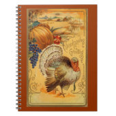 Vintager Erntedank Gruß Notizblock (Vorderseite)