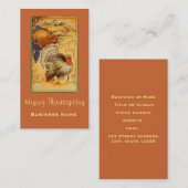 Vintager Erntedank Gruß Visitenkarte (Vorne/Hinten)