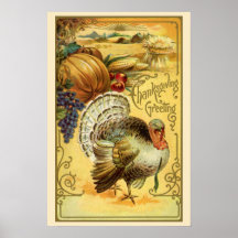 Vintager Erntedank - Grüße mit der Türkei